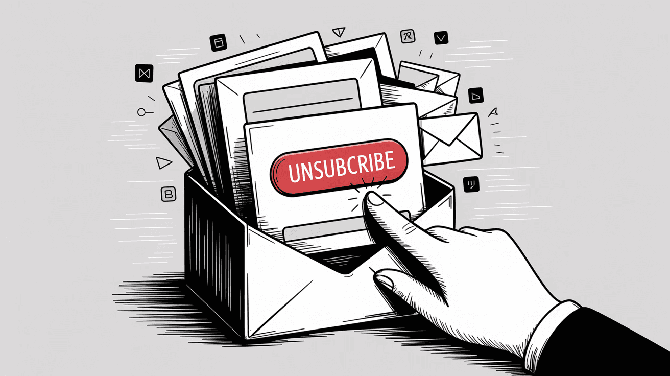 Bulk email unsubscriber tool cleaning up newsletter subscriptions